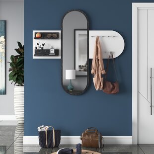 Coat hook 2024 with mirror